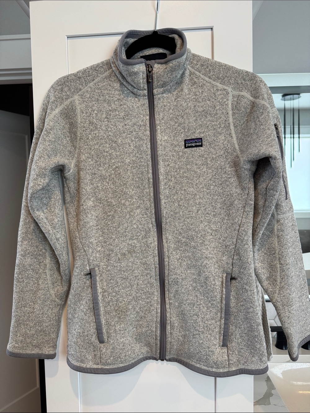 Patagonia Women’s Light Gray Full-Zip Better Sweater Fleece Jacket